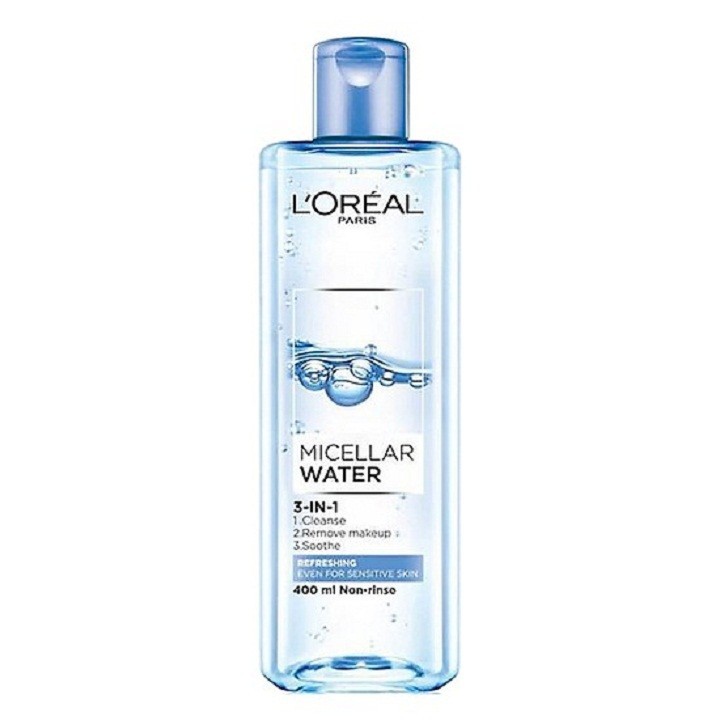 Nước tẩy trang L'oreal Paris Micellar Water dung tích 95ml và 400ml - mỹ phẩm Yumi Beauty