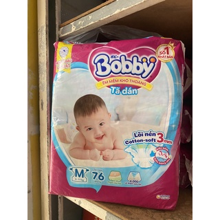 TÃ DÁN BOBBY SIÊU THOÁNG SIZE M 76 MIẾNG (6- 10kg)