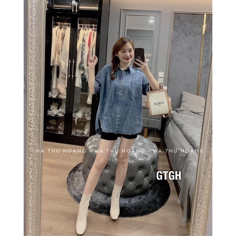 Áo sơmi jeas ngắn tay