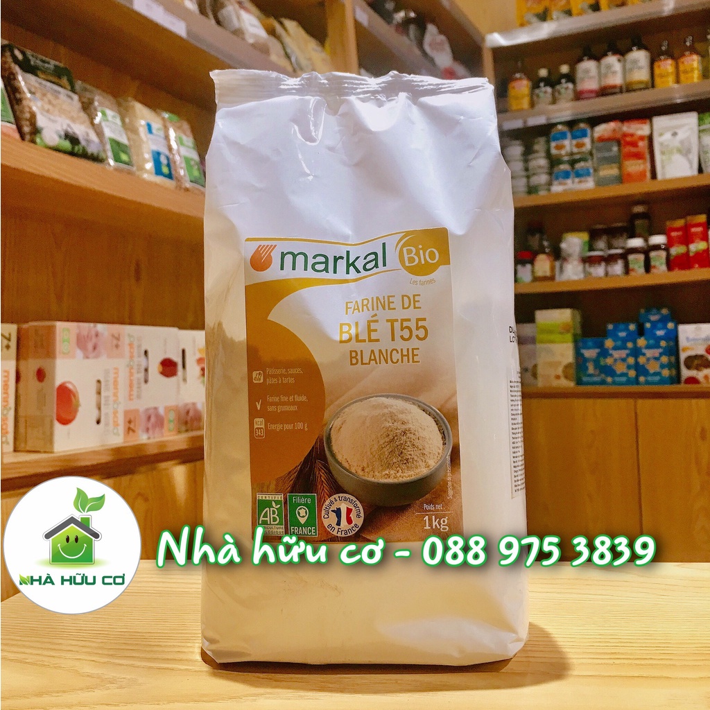 Bột mỳ đa dụng hữu cơ Markal - Pháp - Bột T55 - Date:5/1/2024