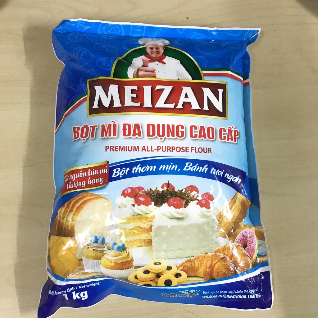 Bột Mì Đa Dụng Meizan Cao Cấp All-Purpose Flour Túi 500G-1KG Làm Được Tất Cả Các Loại Bánh Ngọt, Bánh Mì