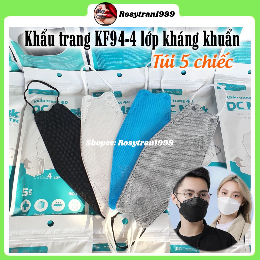 [Chính hãng] Khẩu trang KF94 - 4 lớp kháng khuẩn - Công nghệ Hàn Quốc