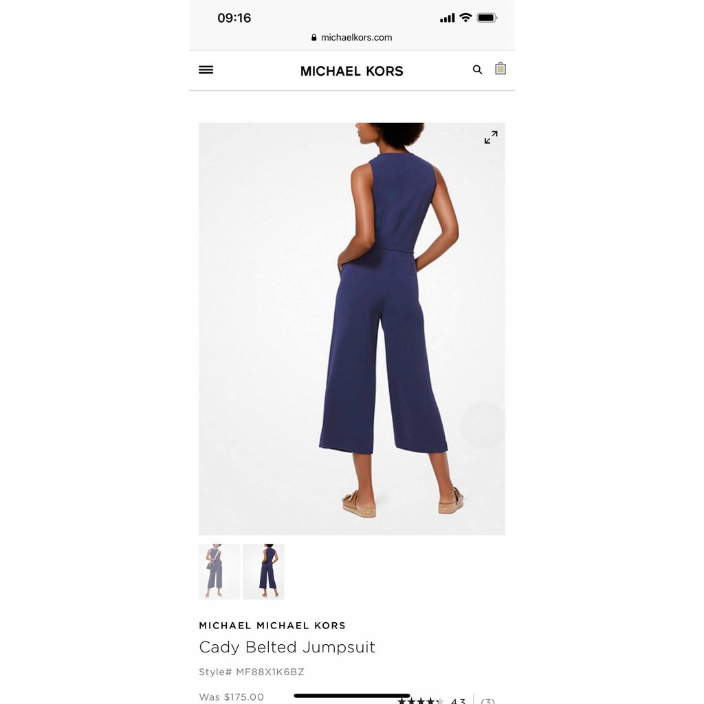 Jumpsuit MK dây kéo vai Kami