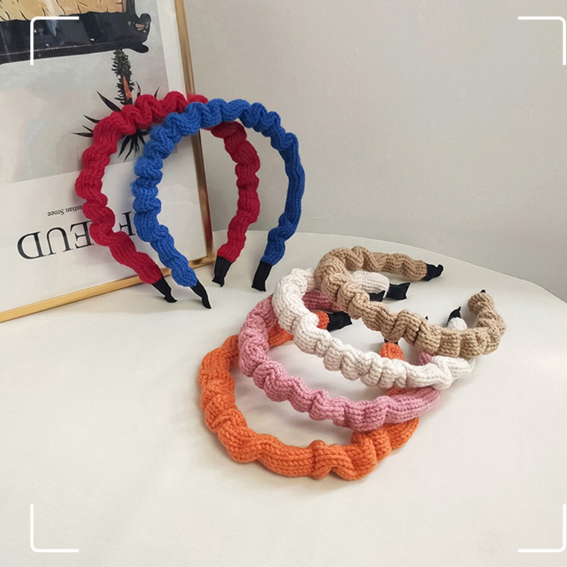 Băng Đô Dệt Kim Co Giãn Xếp Ly Xinh Xắn