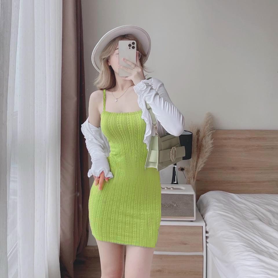 Set Đầm Body Kèm Áo Khoác Cách Điệu