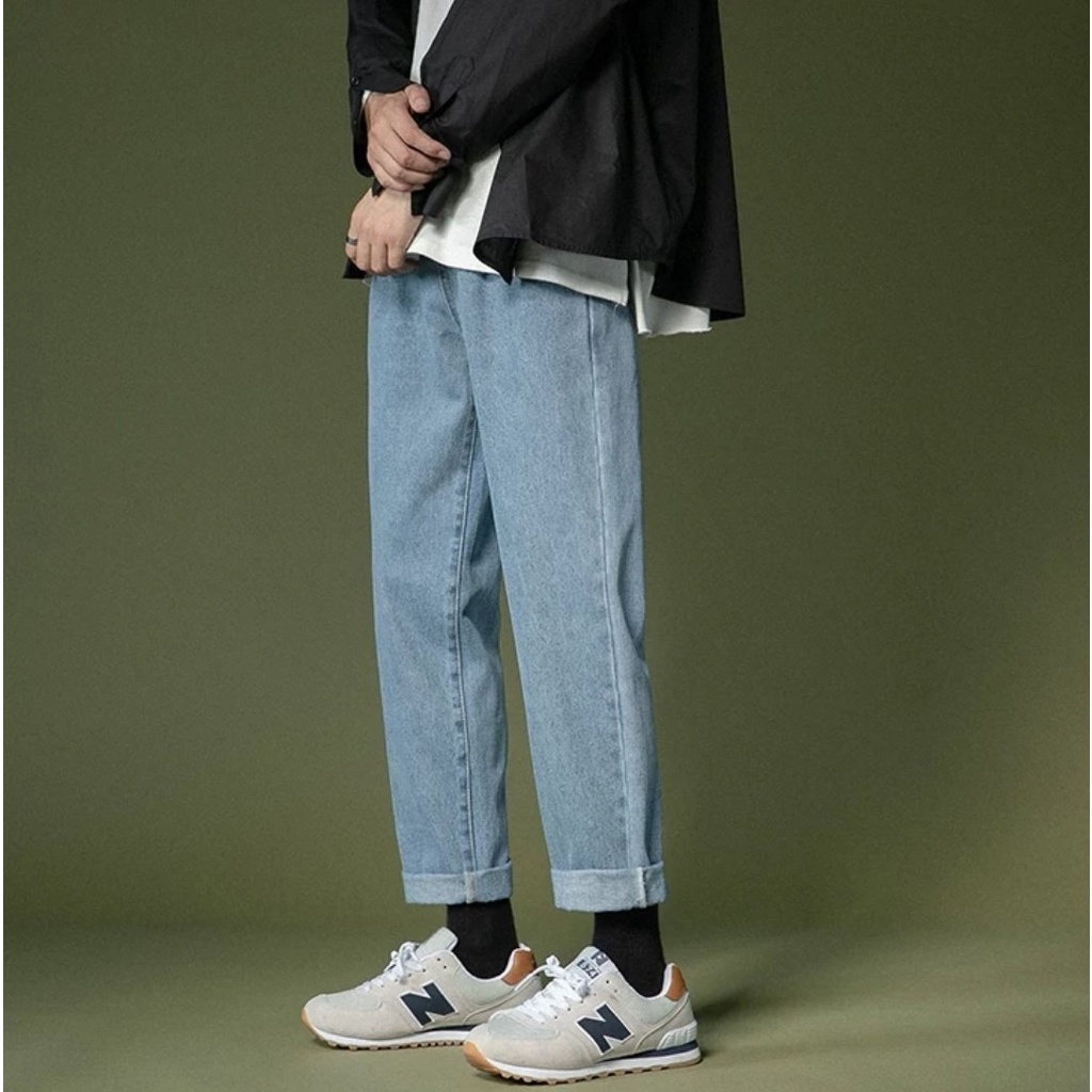 Quần Baggy Nam Đen Xanh Dáng Suông Ống Rộng Hàng Chuẩn Shop Phong Cách Hàn Quốc