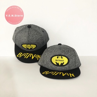 Nón snapback mũ hiphop họa tiết batman cho bé từ 3-9 tuổi