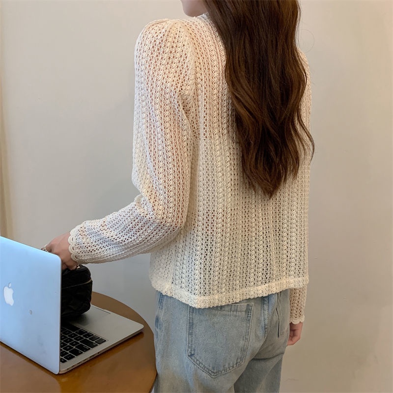 Áo Ren Cổ Vuông Tay Dài Phong Cách Hàn Quốc