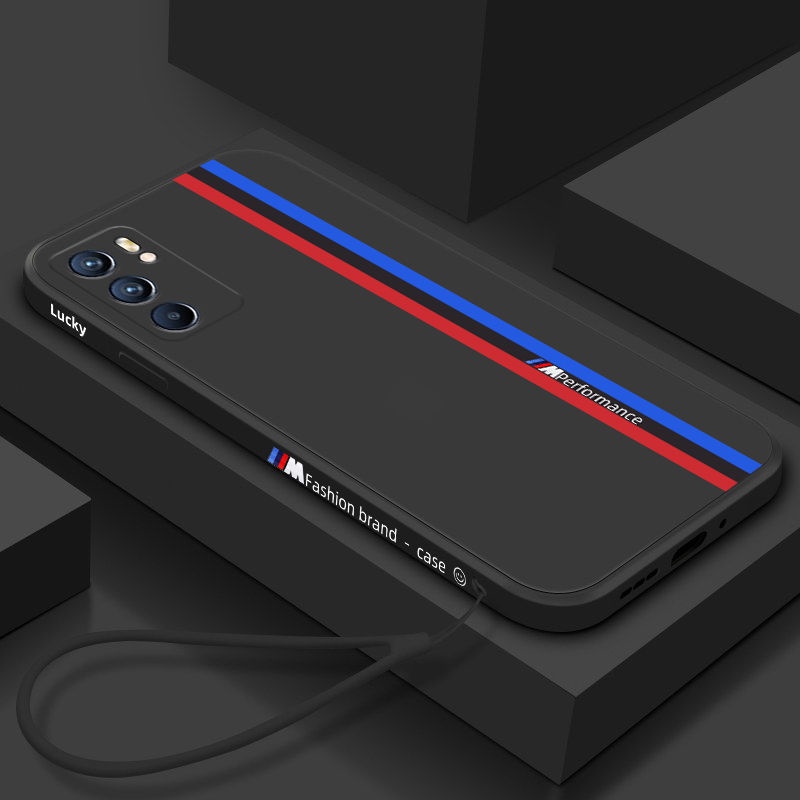 Oppo Reno 5 / 5 Pro 5g Reno6 Ốp Điện Thoại Silicon Mềm Có Dây Đeo Cho Sự Bảo Vệ