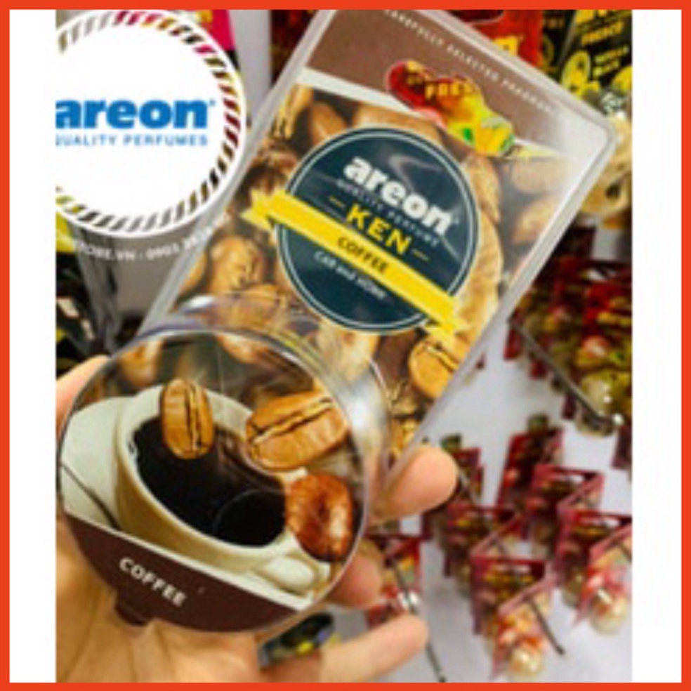 Sáp thơm ô tô hương cà phê – Areon Ken Coffee, sáp thơm nhập khẩu chính hãng