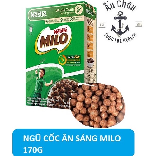 Bánh ngũ cốc Milo Nestle vị cacao ăn sáng dinh dưỡng hộp 170gr ít calo