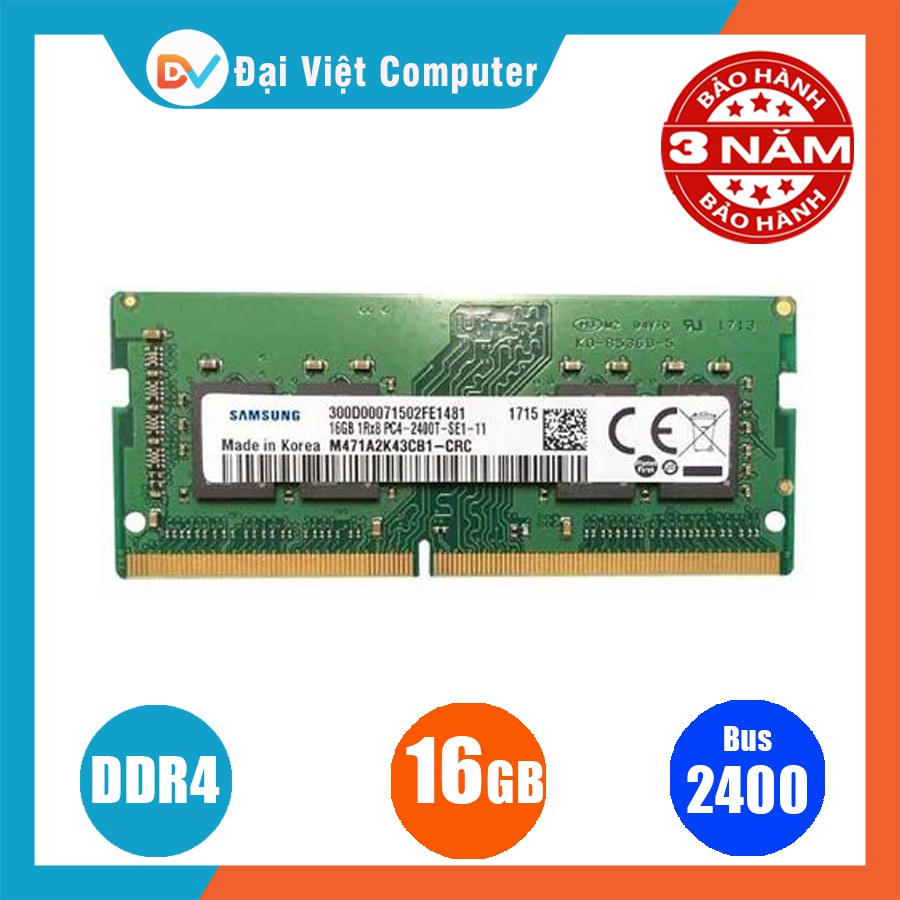  Ram laptop 16GB 8GB 4GB DDR4 bus 2400 MHz (hãng ngẫu nhiên) samsung hynix kingston ...