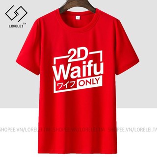 HOT- Áo thun Anime Waifu Husband (Đỏ/Đen) ngắn tay - hàng độc quyền