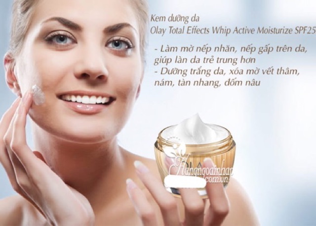 Kem dưỡng da Olay Total Effects Whip Active Moisturize SPF25 Hàng Nhập USA