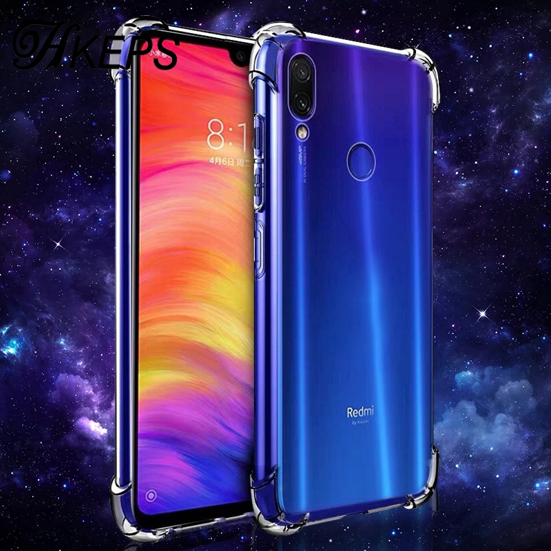 Ốp điện thoại trong suốt thiết kế chống sốc cho Xiaomi Redmi Note 7 7Pro Max3 Mix3 Mi8 9 A1 A2 5X 6X