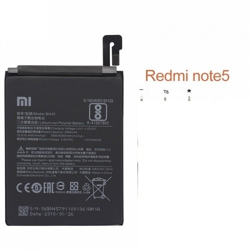 Pin Xiaomi Redmi Note 5 Pro BN45 XỊN BẢO HÀNH 3 THÁNG