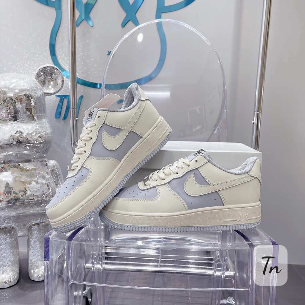 Giày AF1 khoai môn nữ Bản Cao Cấp ❤️ Giày thể thao sneaker nữ AF1 trắng sữa tím khoai môn cao cấp Full Box