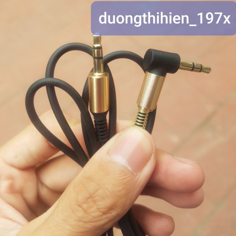 Dây cáp AUX âm thanh 3,5mm đầu chữ L loại tốt