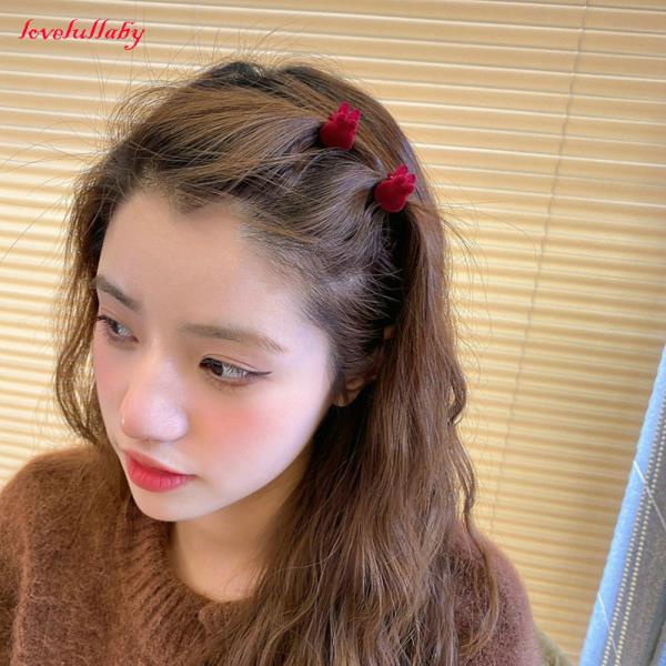 Kẹp tóc thiết kế trái tim/ thỏ nhiều màu sắc tùy chọn đáng yêu dành cho nữ