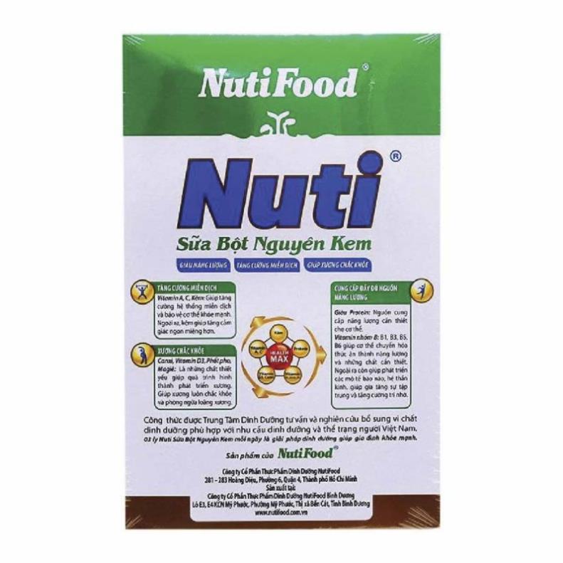 Sữa bột Nuti nguyên kem nutifood bịch 400g