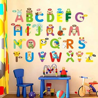 decal dán tường chữ cái abc