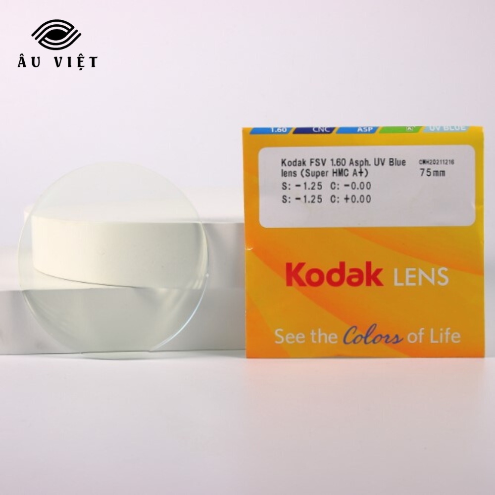 Tròng kính đơn tròng lọc ánh sáng xanh và tia UV KODAK UV Blue Lens