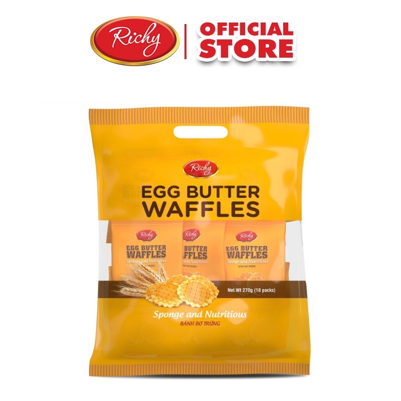 Bánh bơ trứng Richy túi 270g