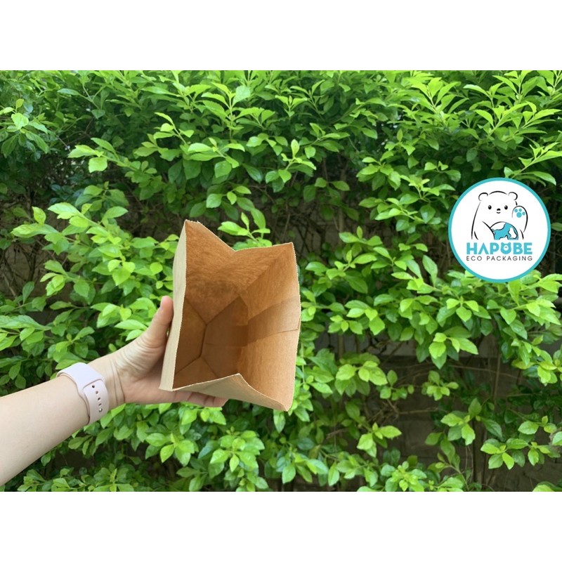 Combo 100 Túi giấy kraft bánh mì B3 11x7x23cm GMZ023