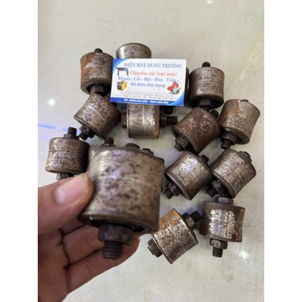 COMBO bộ 6 và 8 quả lu lô con năn máy duỗi sắt bằng thép trục 12mm