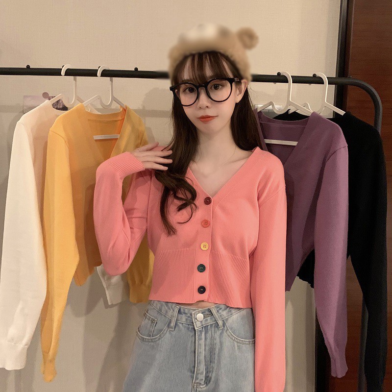 Áo Cardigan Dệt Kim Dáng Ôm Dễ Phối Đồ Cho Nữ | BigBuy360 - bigbuy360.vn