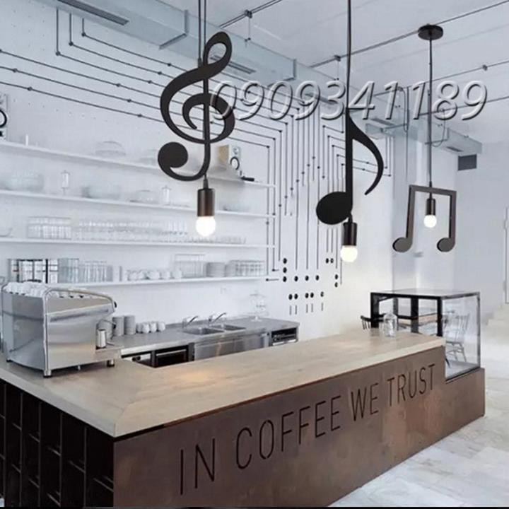 ĐÈN THẢ - ĐÈN THẢ HÌNH NỐT NHẠC - ĐÈN THẢ QUÁN CAFE