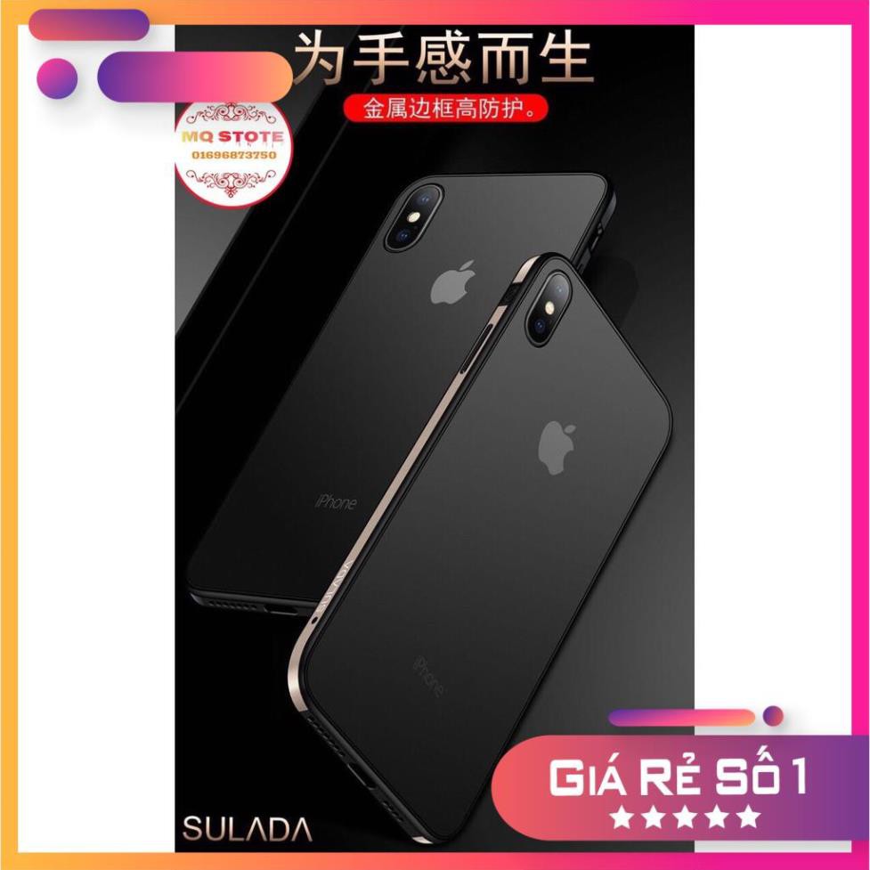 [Rẻ]  IPHONE 6+/7+/8+/X/XS/XS MAX ỐP LƯNG SULADA CHỐNG VÂN TAY TUYỆT ĐỐI -đẹp