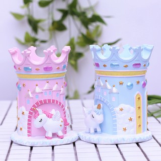 Hộp cắm bút vương miện ngựa một sừng