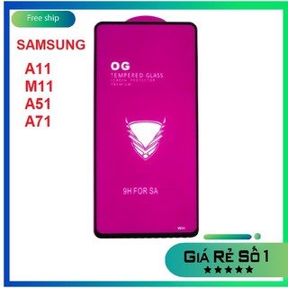 Kính cường lực OG Samsung C55 M35 A51 / A71/ A11/ M11 full màn hình chịu lực tốt, hạn chế vân tay, cảm ứng siêu nhạy