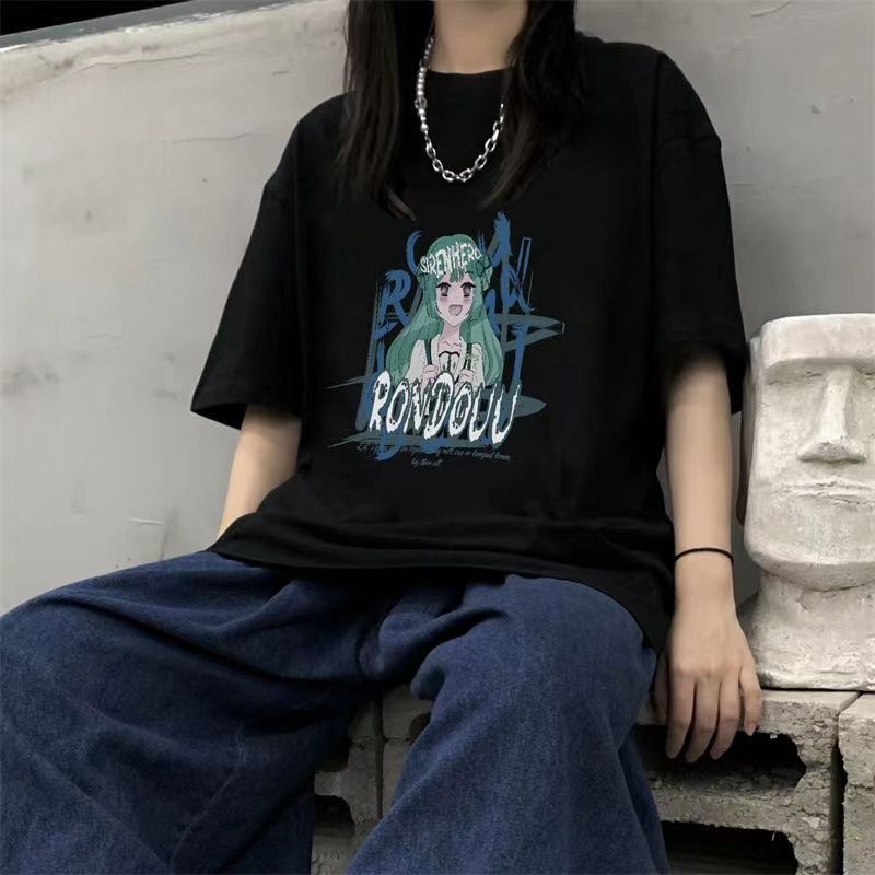 NRVP Áo Thun Cotton Tay Ngắn Cổ Tròn Màu Trơn Thời Trang Dành Cho Nữ