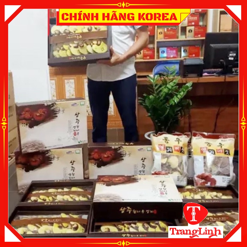 Nấm linh chi hàn quốc SangJu thượng hạng, hộp 1kg - Thải độc gan, thanh lọc cơ thể, phòng ung thư - tranglinhkorea
