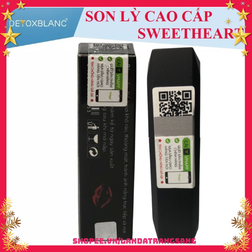 Son Kem Lì Detox Blanc – Son môi cao cấp màu sắc cá tính Sweetheart | BigBuy360 - bigbuy360.vn