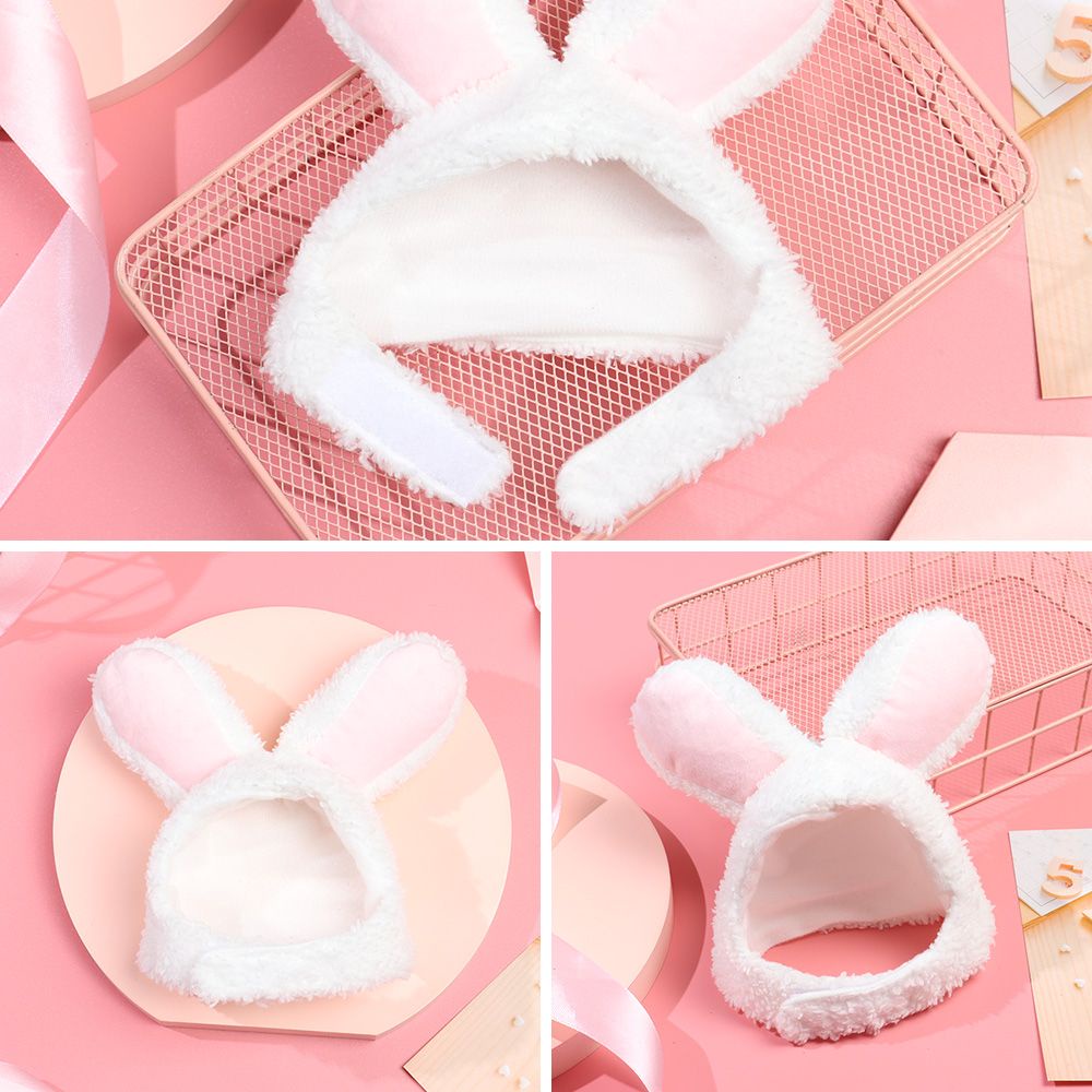 Mũ đội hình thỏ xinh xắn dễ thương vui nhộn cho thú cưng