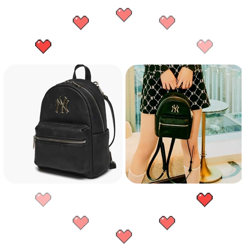 TNS-Balo mini form vuông da mềm M•L•Bee màu đen