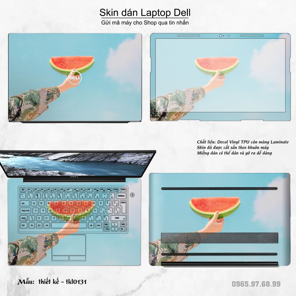 Skin dán Laptop Dell in hình thiết kế nhiều mẫu 3 (inbox mã máy cho Shop)