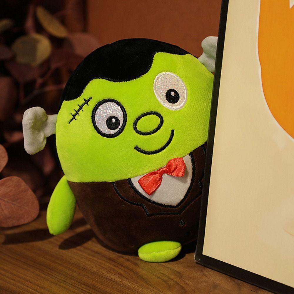 Thú Nhồi Bông Mềm Hình Dơi Bí Ngô Frankenstein Dễ Thương Cho Bé