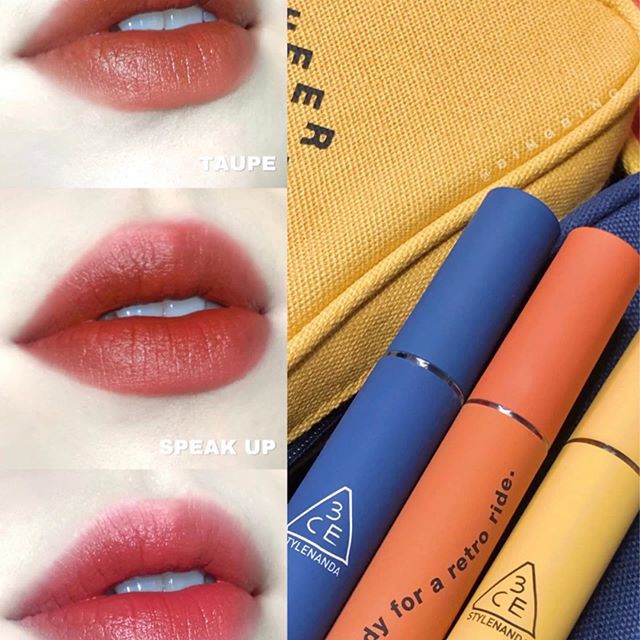 Son Kem 3CE Neo - Retrolism 3 Màu Speak Up Vỏ Xanh - Classic Blue  Chính hãng