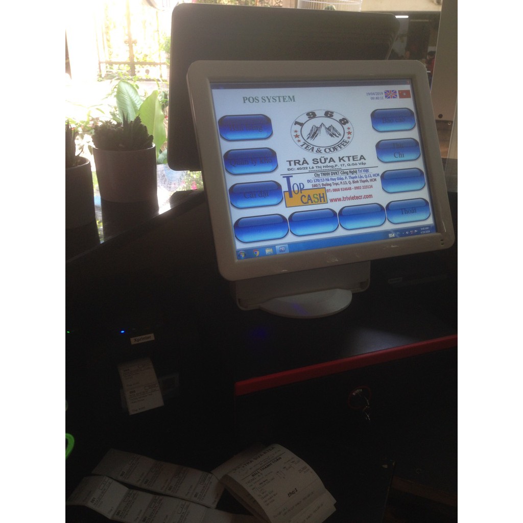 BỘ MÁY TÍNH TIỀN GIÁ RẺ CHO QUÁN TRÀ SỮA