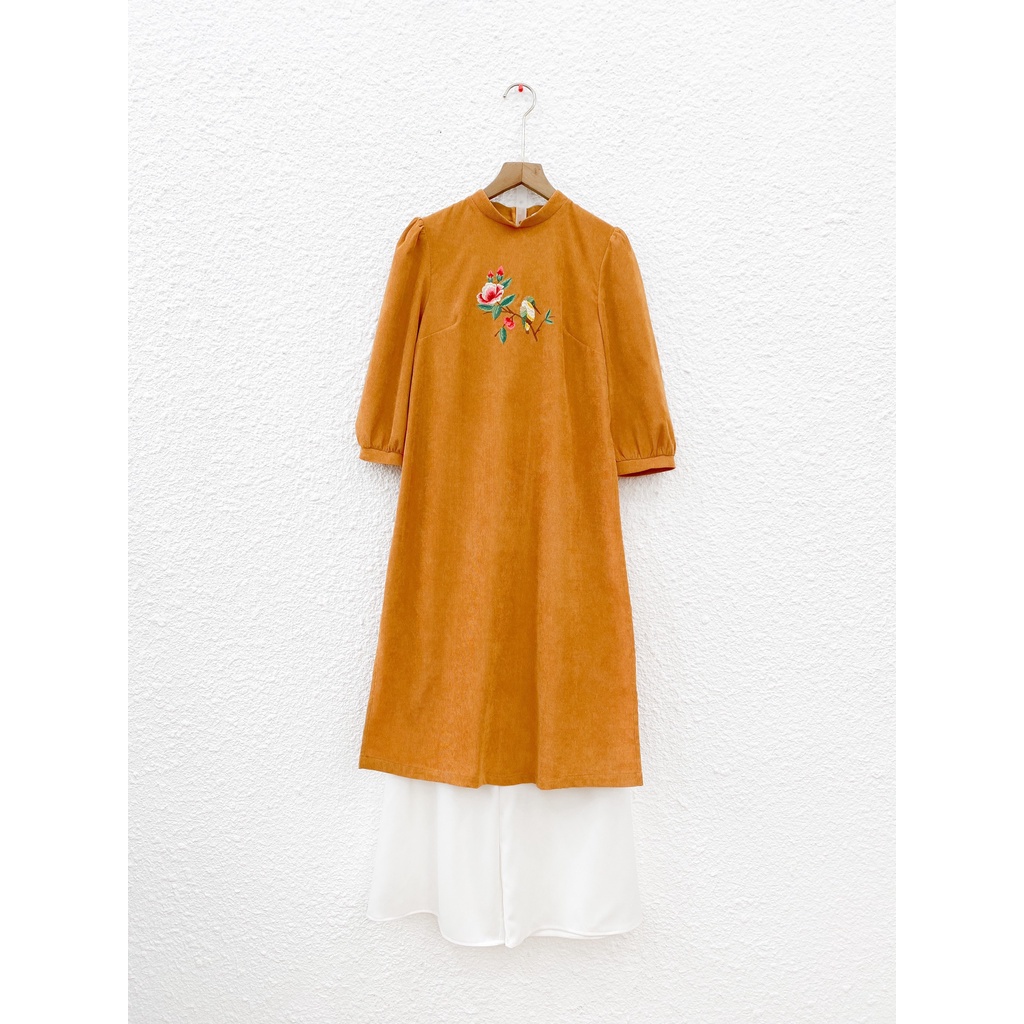 [HÀNG CÓ SẴN] Áo Dài Bình An May Boutique màu vàng Freesize SAD21D_112.007-YL-F