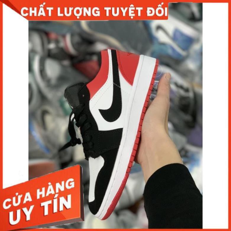 Giày Jordan 1 Low Black Toe, giày jordan đỏ đen thấp cổ | BigBuy360 - bigbuy360.vn