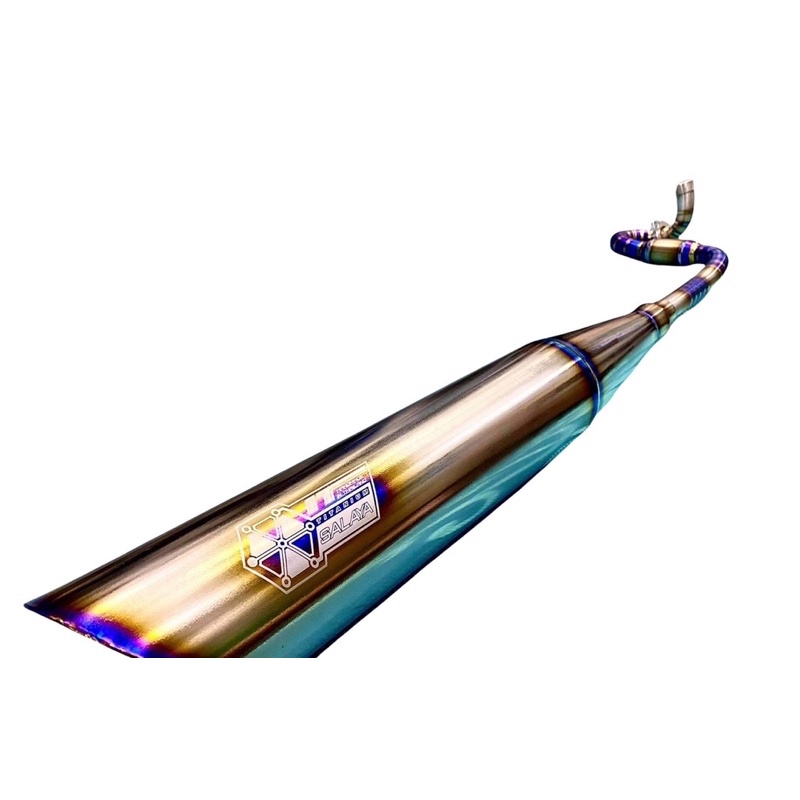 Pô titan gr5 salaya và cổ bô xoắn bầu hơi cho wave zx dream future fu led 125 wave a 110