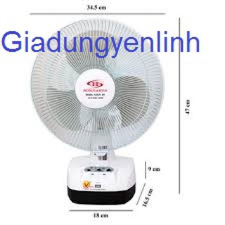 Quạt sạc tích điện honjianda hjd – fl 301