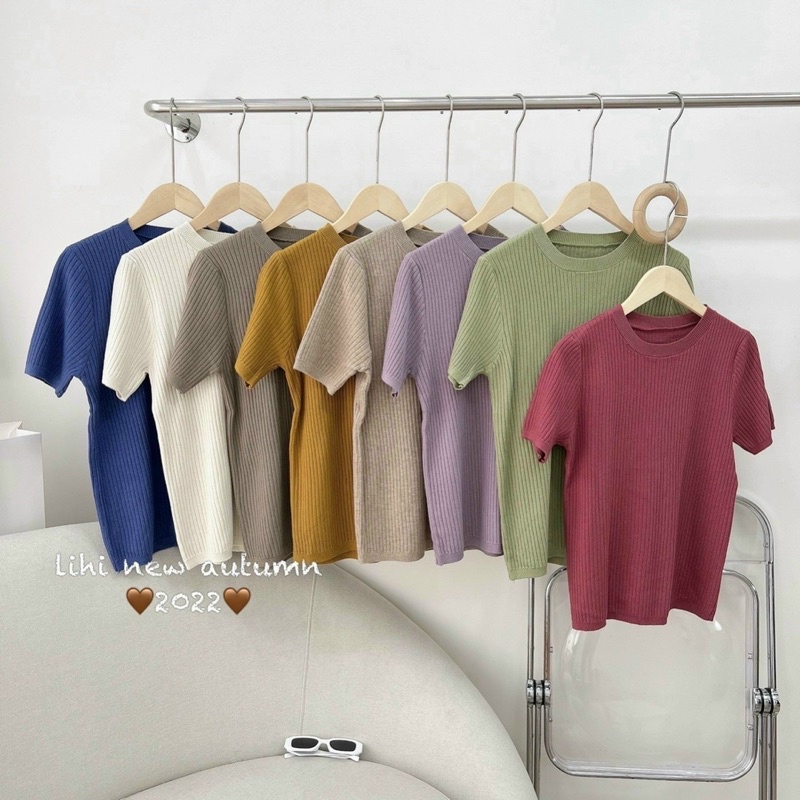 Áo Len gân mịn 10 màu