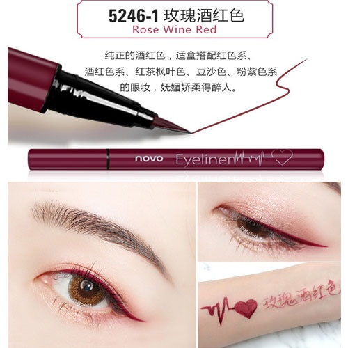 Bút Kẻ Mắt Dạng Lỏng Chống Nước Chống Mồ Hôi Không Lem Màu Sắc Đa Dạng Cho Người Mới Bắt Đầu