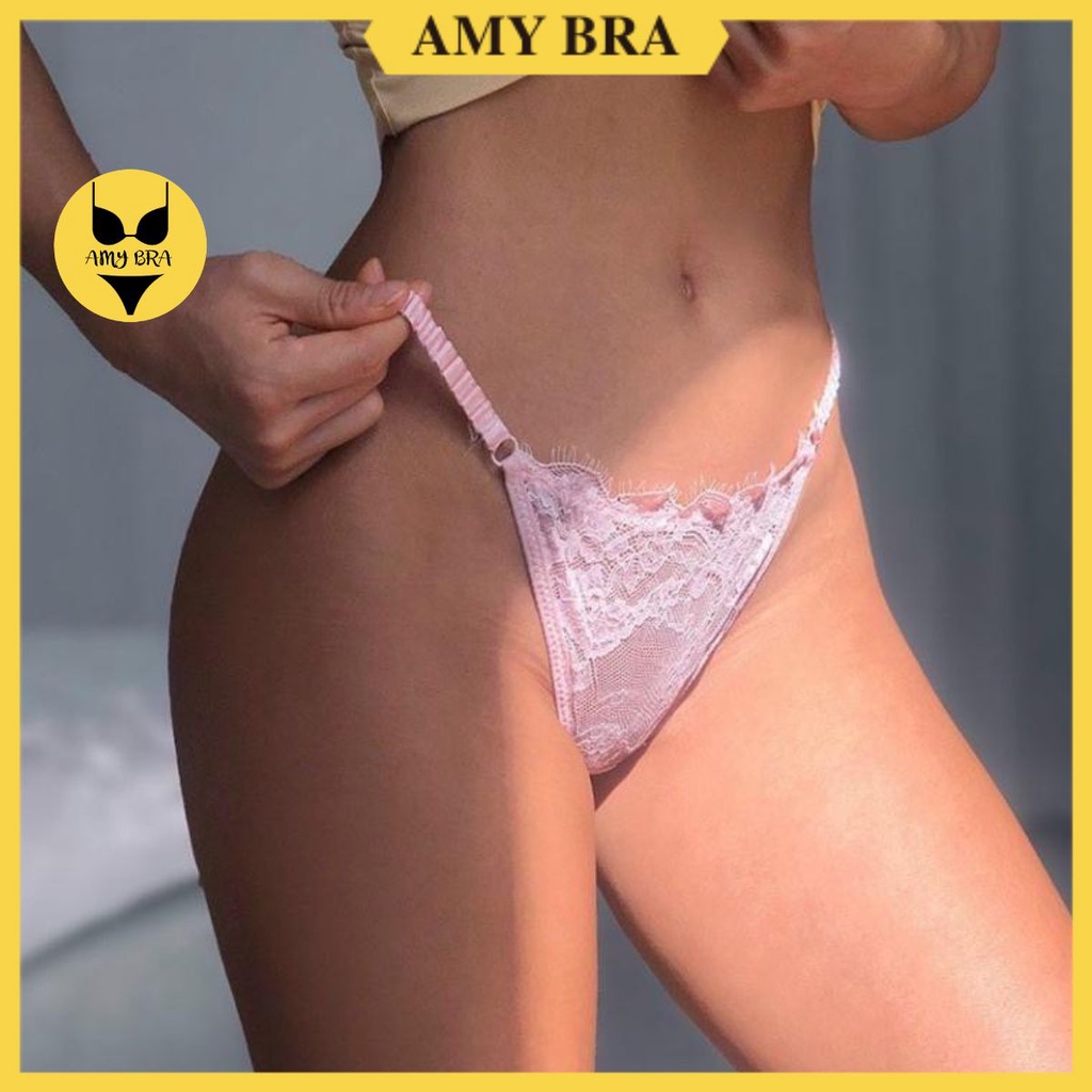 Quần Lót Nữ Ren Sexy - Quần Lọt Khe Ren Gợi Cảm Thoải Mái Khi Mặc AMYBRA L248